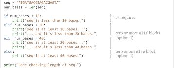 The elif statement allows you to check multiple expressions for true and execute a block of code as soon as one of the conditions evaluates to true. Conditional Control Flow A Primer For Computational Biology