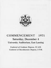 COMMENCEMENT 1971