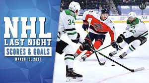 Get the latest nhl hockey news, scores, stats, standings, fantasy games, and more from espn. Nhl Last Night All 67 Goals And Nhl Scores Of March 13 2021 Youtube
