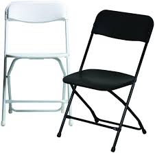 Metro Tent Rental Folding Chairs Available In White Or Black Folding Chair Chair Plastic Resin