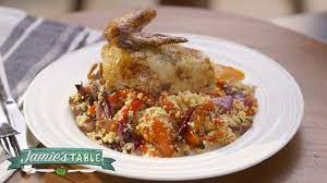Jamie oliver couscous chicken tzatziki. Roast Chicken Recipe With Couscous Jamie S Table Recipe Youtube