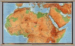 Western sahara, morocco, algeria, tunisia, libya. North Africa Physical David Rumsey Historical Map Collection