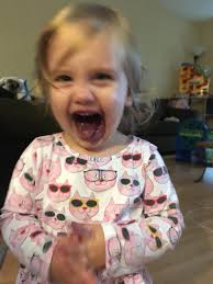 Frozen blueberries stain clothes