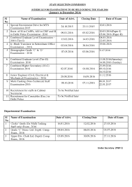 Ssc Exam Calendar 2016 Exam Calendar Exam January To December