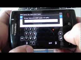 Insert any sim card and turn on your . How To Unlock Blackberry Storm 9550 Youtube