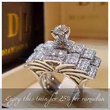 Enjoy This Twin Set For 25 Discount During The Holy Month Of Ramadan Offer Until Eid Wedding Rings For Women Silver Engagement Rings Vintage Engagement Rings