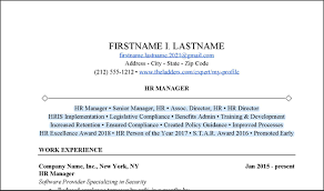 Nehmen sie ihre karriere selbst in die hand & registrieren sie sich jetzt kostenlos. Hr Manager Resume Example Free Download