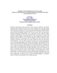 Maybe you would like to learn more about one of these? Pdf Kurikulum Pendidikan Anak Usia Dini Tinjauan Penerapan Dan Pengembangan Kurukulum 2013 Pada Tingkat Paud Efi Norita Academia Edu