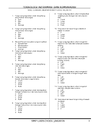 Setiap fungsi harus selalu diawali dengan tanda sama dengan ( = ) argumen dalam fungsi argumen atau parameter yang dikirim dalam fungsi excel dapat berupa angka, label, alamat sel atau range, ekspresi. Doc Soal Ulangan Umum Microsoft Excel Kelas Viii Supi Yoga Academia Edu