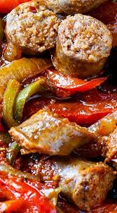 Italian Sausage And Peppers Spicy Southern Kitchen Recipe Sausage Dishes Stuffed Peppers Italian Sausage Recipes