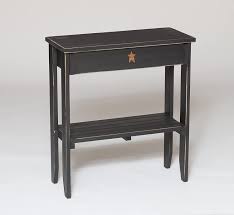 Bright green granny smith apples or sunny yellow pears arranged on a rustic wooden platter draw the eye. Amazon Com Primitive Pine End Table Black Kitchen Dining