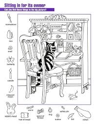 Hidden Pictures Worksheets Cat Hidden Picture Puzzles Hidden Pictures Printables Highlights Hidden Pictures