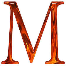 ✔️best price guaranteed ✔️simple licensing. Buchstabe Letter M Monogram Alphabet Orange Color