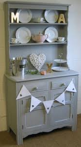 Shabby Chic French Style Kitchen Dining Room Dresser In Annie Sloan Paris Grey Dining Room Dresser Shabby Chic Dresser Rustic Dining Furniture