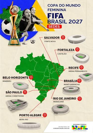 A 700 dias do início da Copa do Mundo Feminina 2027, Governo Federal lança  página oficial do torneio — Secretaria de Comunicação Social