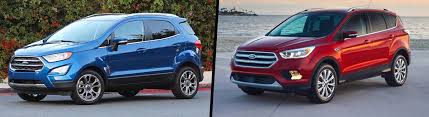 It wears headlights and a grille meant to mask its relatively tall front end, and from that angle, all is well. Compare 2019 Ford Ecosport Vs 2019 Ford Escape Richardson Tx
