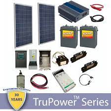Off grid solar cabin kits. Trupower Ac Off Grid Cabin Kit 240w Sunny By Silicon Solar