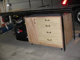 Takes some fiddling with the measurements if you don't use the specified tools but that's to be expected. Workshop Table Saw Storage Cabinet Buildsomething Com
