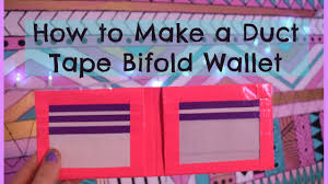 You can also add credit card pockets, id card holders (if you have clear duct tape), and whatever you want. How To Make A Duct Tape Bifold Wallet Youtube