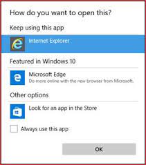 Webpages load quickly on slow connections, you are protected from viruses and scammers, and search is faster. You Are Prompted To Specify Internet Explorer When You Click A Link In Outlook 2010 Or Outlook 2007