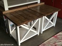 Diy Farmhouse End Tables A Blissful Haven Farmhouse End Tables Diy End Tables Farmhouse Furniture