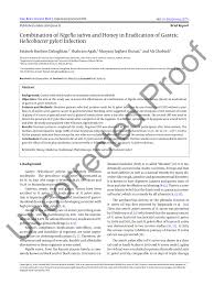 Pdf Combination Of Nigella Sativa And Honey In Eradication Of Gastric Helicobacter Pylori Infection