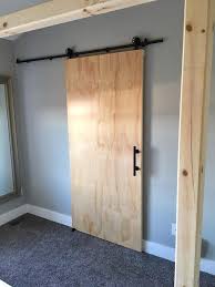Modern Plywood Sliding Barn Door Etsy Diy Sliding Door Wooden Sliding Doors Barn Door