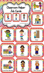 Classroom Job Cards Rainbow Chevron Classroom Jobs Preschool Jobs Classroom Helpers