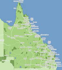 Map Of The State Of Queensland The Gold Coast Is In The South East Of The Map Down On The Bottom Ri Australia Travel Queensland Australia Holiday Road Trip