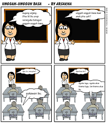 Buku siswa kirtya basa kelas viii (klik disini) 2. Komik Unggah Ungguh Basa Sinau Bareng