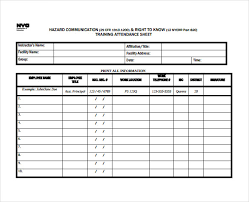 20 Attendance Sheet Templates Pdf Doc Excel Free