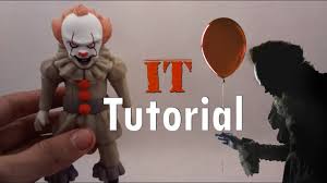 Como Hacer A Eso 2017 Pennywise It Tutorial En Porcelana Fria How Cold Porcelain Pennywise Tutorial