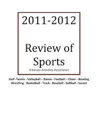 Arkansas Activities Association Golf -Tennis