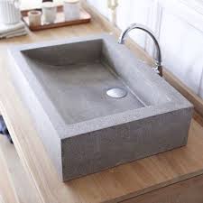 Tikamoon Pegase Terrazzo Washbasin 60 Grey Waschbecken Waschbecken Grau Betonwaschbecken
