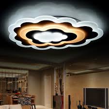 Unique Cloud Shaped Led Flush Mount Ceiling Light