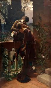 Julius Kronberg Swedish 1850 1921 Romeo And Juliet On The Balcony Romantic Paintings Romantic Art Art Painting