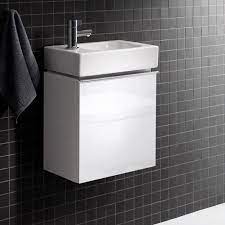 Duravit badserie 19gästebad waschtisch mit unterschrank. Geberit Icon Handwaschbeckenunterschrank Mit 1 Tur Front Alpin Hochglanz Korpus Alpin Hochglanz 840037000 Kleines Bad Waschbecken Unterschrank Kleines Wc Zimmer