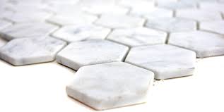 Glasmosaik brienza ornament mosaikfliese braun beige weiß grau schwarz 30x30x0,8 • eur 7,39. Mosaik Netzwerk Mosaik Fliese Marmor Natursteinmosaik Hexagon Marmor Weiss Carrara 44 0103