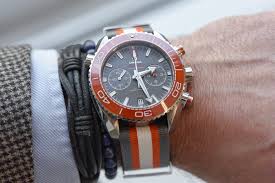 Hands On Omega Seamaster Planet Ocean 600m Chronograph Ceramised Titanium Dial And Orange Ceramic 215 32 46 51 99 001 Specs Price