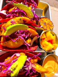 Check spelling or type a new query. Fish Tacos With Avocado Cabbage And Hand Made Tortillas On The Side Are Mango Pineapple Salsa Roasted Lemon And Spicy Sauce Picture Of Zacatlan Restaurant Santa Fe Tripadvisor