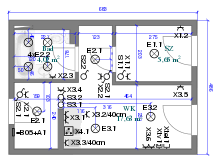 The old german house wiring colours were red for live and black for neutral, there was no earth or ground wire. Electrical Wiring Wikipedia