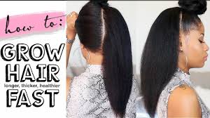 I found the following video by katie betzing (on 1/4/18) to be really helpful. How To Grow Hair Long Thick Healthy Fast 4 Easy Steps Youtube