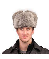 Men S Rabbit Full Fur Russian Ushanka Trooper Hats Multicolor Gray Cr11mbtzzu5 Trooper Hat Ushanka Hats For Men
