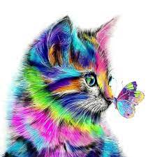 Diamond painting is a wonderful way to reveal your artistic side, even if there's not a single crafty bone in your body. Diy Diamond Painting Set 5d Diamond Painting Cat Amazon De Kuche Haushalt