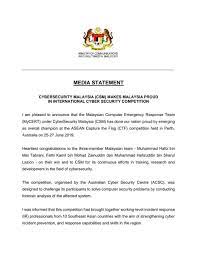 Ministry of communications and multimedia. Kkmm On Twitter Media Statement By Yb Tuan Gobindsinghdeo Minister Of Communications And Multimedia Cybersecurity Malaysia Csm Makes Malaysia Proud In International Cyber Security Competition Kkmm Https T Co Xkw8wa0nwp