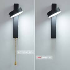 Led Wall Lamp With Switch 7w 9w Bedroom Living Room Nordic Modern Wall Light Aisle Study Macpheranhamil