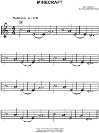 Minecraft Sheet Music Downloads At Musicnotes Com Easy Sheet Music Sheet Music Minecraft Songs