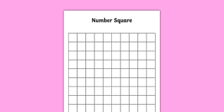 Blank 100 Hundred Number Square Teacher Made