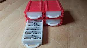 Mini Drawers By Trevm Thingiverse Nuts And Washers Tool Design Mini