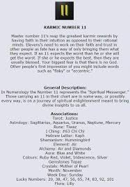 karmic number 11 bestastrologysignsstars